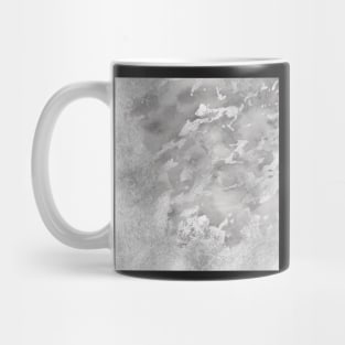 Grey Gray Silver Glitter Marble Dark Moody Vibes Aesthetic Pattern Mug